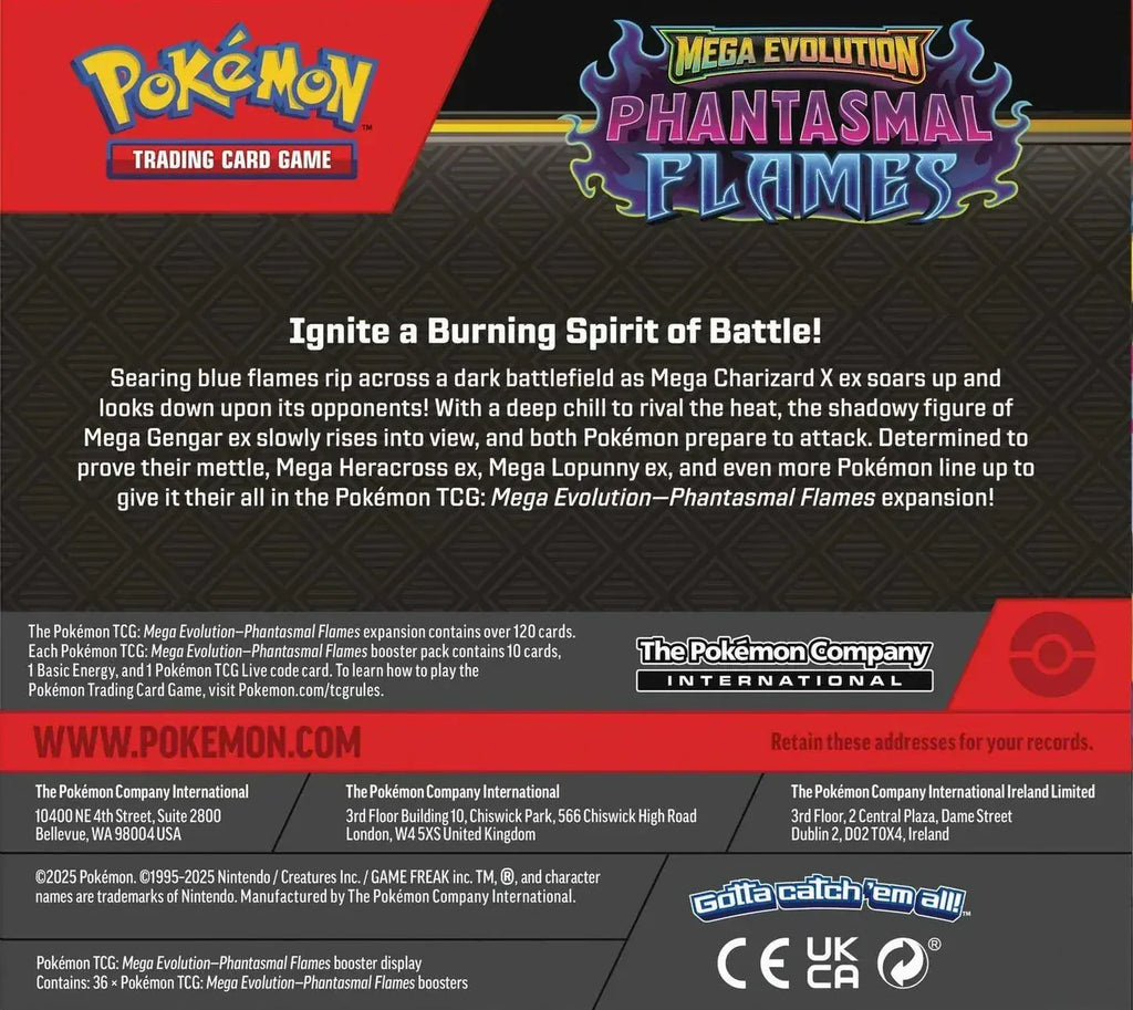 Display Pokémon TCG - Phantasmal Flames (ME02) Card Elite Tcg
