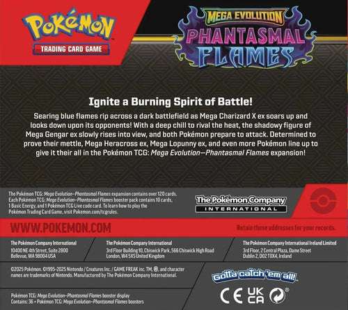 Display Pokémon TCG - Phantasmal Flames (ME02) Card Elite Tcg