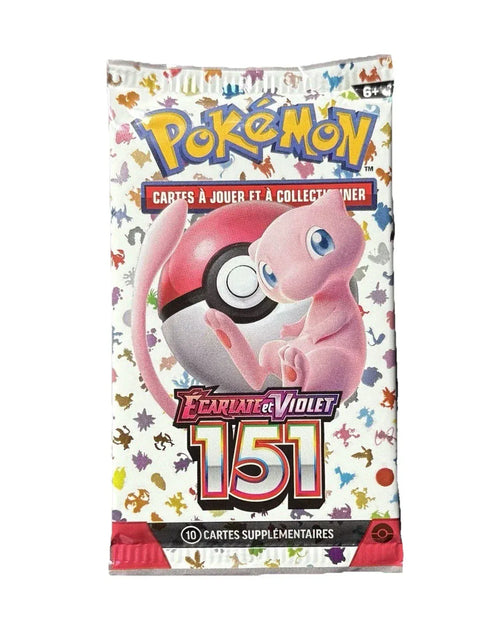Lot de 10 Boosters Pokémon – Écarlate et Violet : 151 (FR) Card Elite Tcg