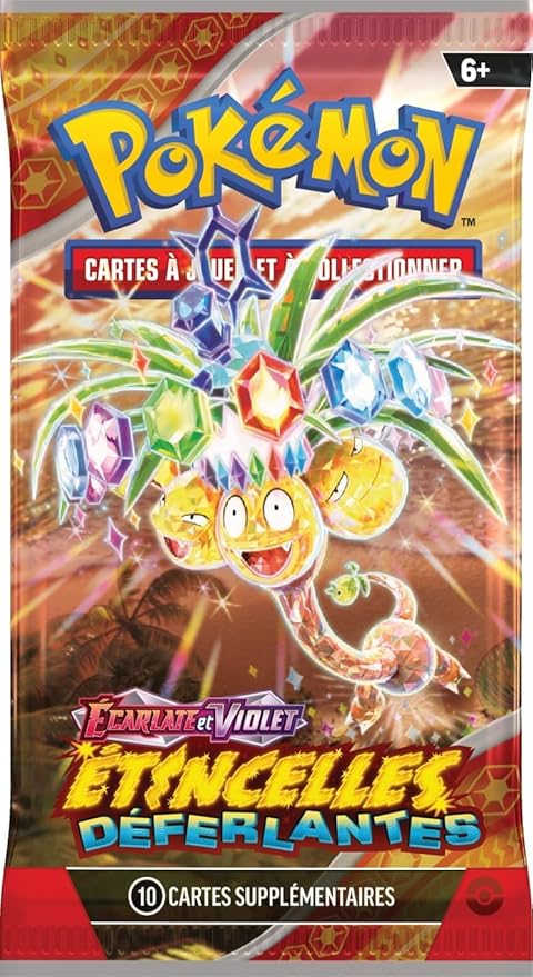 🔥 Lot de 10 Boosters – Écarlate et Violet : Étincelles Déferlantes (FR) 🇫🇷 Card Elite Tcg