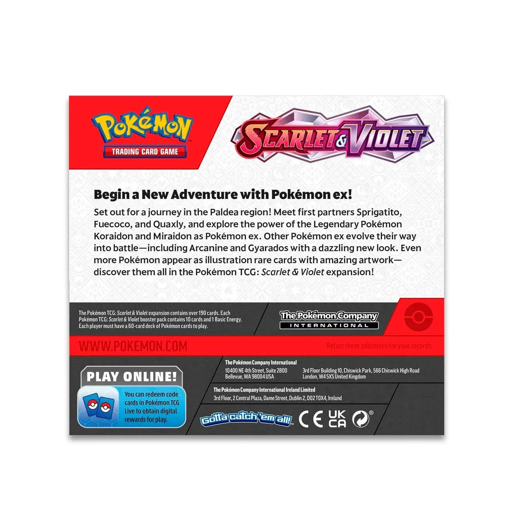 SEALED Pokémon TCG: Scarlet & Violet Booster Box (36 Packs) Card Elite Tcg