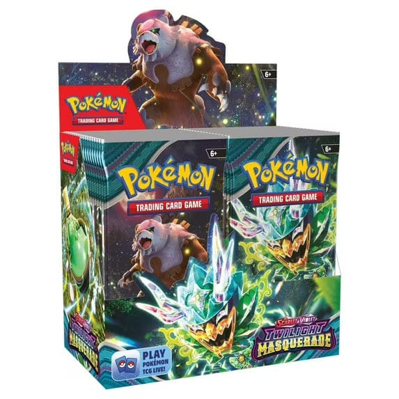 SEALED Pokémon TCG: Scarlet & Violet—Twilight Masquerade Booster Box (36 Packs) Card Elite Tcg