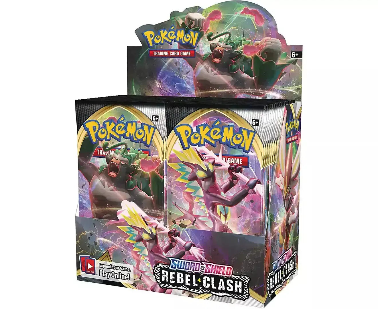 SEALED Pokémon TCG: Sword & Shield—Rebel Clash Booster Box (36 Packs) Card Elite Tcg